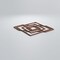 Ekena Millwork Small Norwood Decorative Fretwork Wood Wall Panels, Hickory, 11 3/8"W x 11 3/8"H x 3/8"T WALW12X12X0375NWDHI - alternate 2